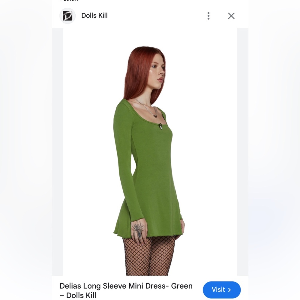 Delia’s Y2K style long sleeve mini dress